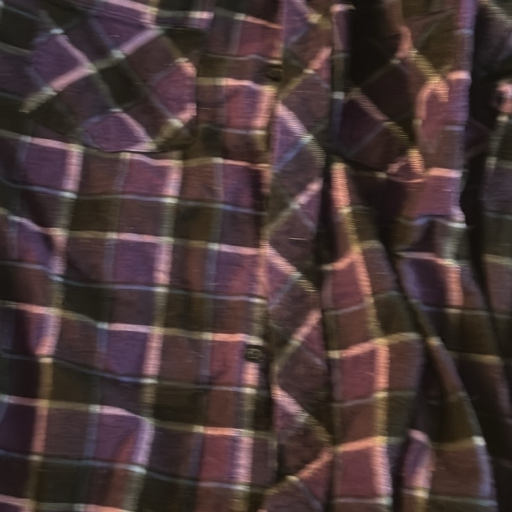 Plaid Button-Up Shirt